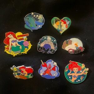 Set of 8 Little Mermaid Disney Pins